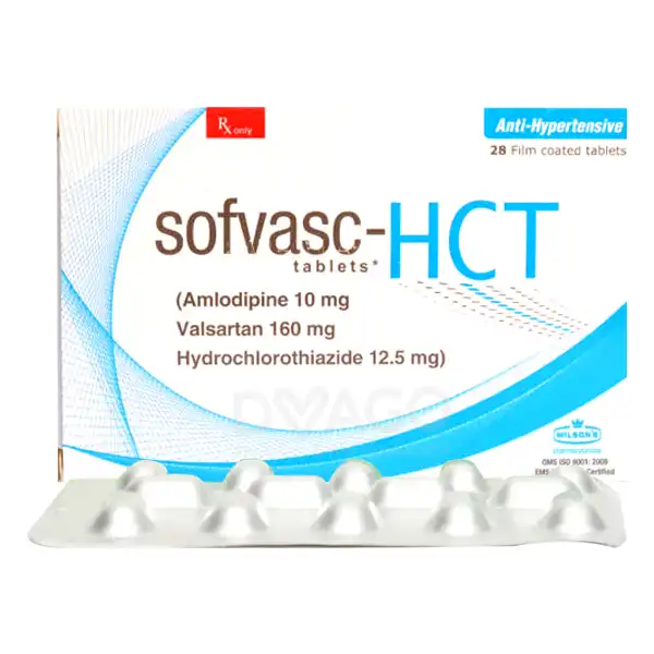 Sofvasc Hct Tablets 10-160-12.5mg